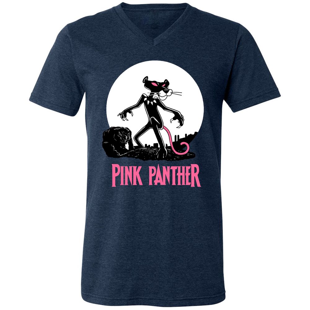 Unisex V-Neck T-Shirt - WQ7S88AN - Heather Navy - 15