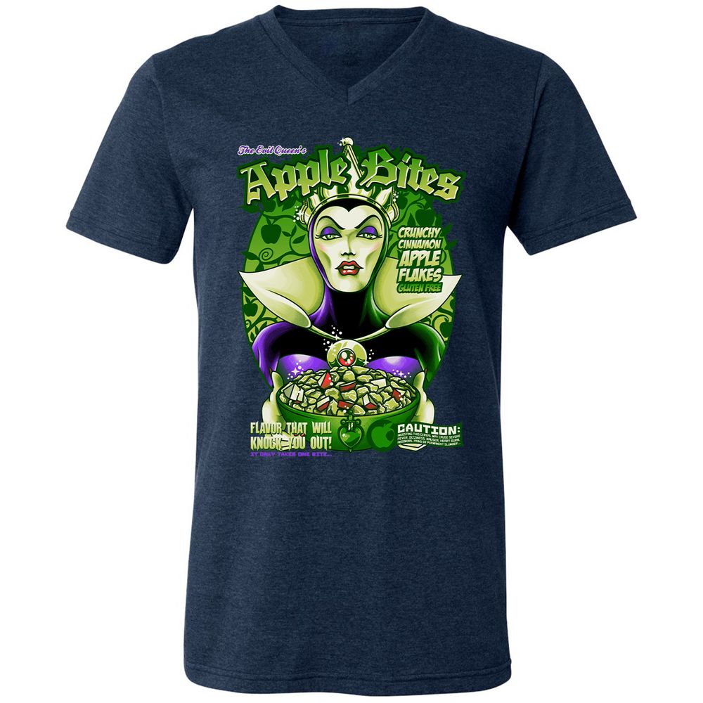 Unisex V-Neck T-Shirt - HWVTKASN - Heather Navy - 15