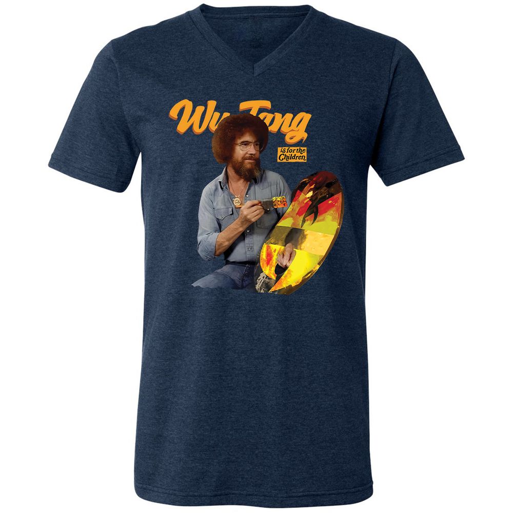 Unisex V-Neck T-Shirt - 14APS857 - Heather Navy - 15