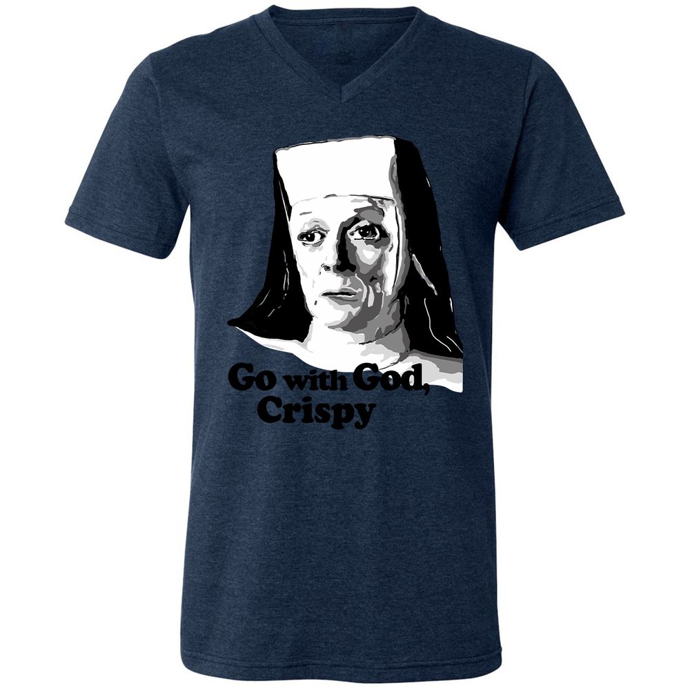 Unisex V-Neck T-Shirt - VFBUVKW9 - Heather Navy - 15