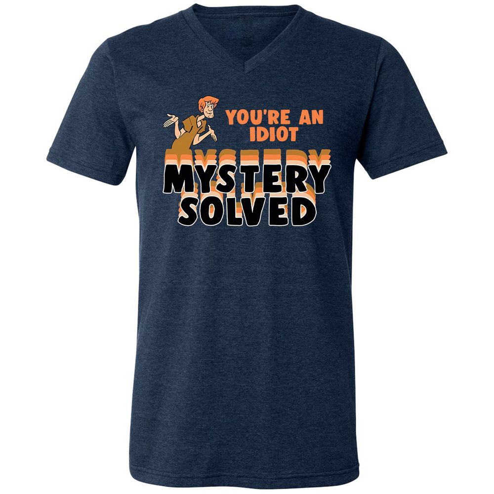 Unisex V-Neck T-Shirt - 73KPPJHN - Heather Navy - 15