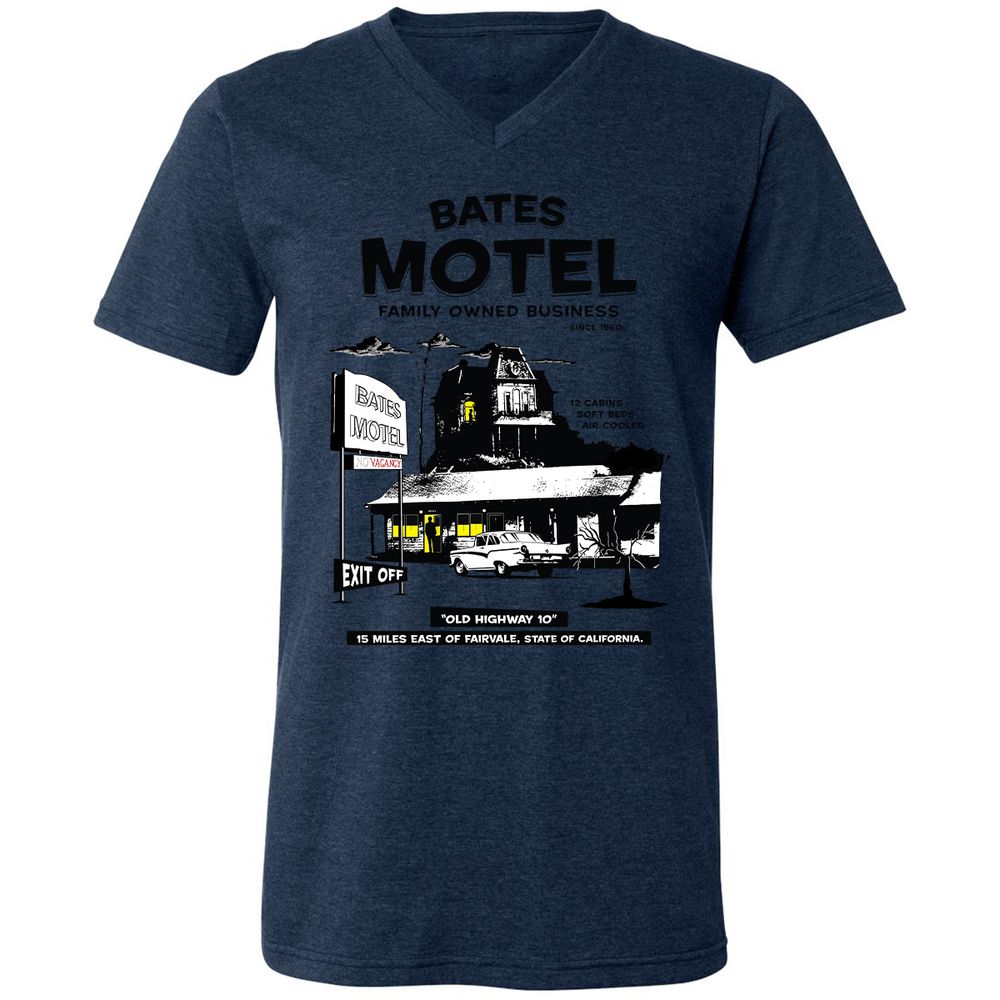 Unisex V-Neck T-Shirt - 4SB3V3FD - Heather Navy - 15