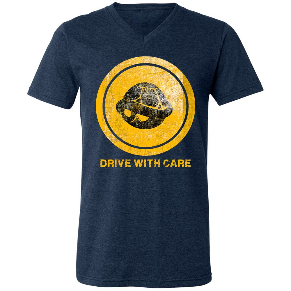 Unisex V-Neck T-Shirt - 2L85XG26 - Heather Navy - 15