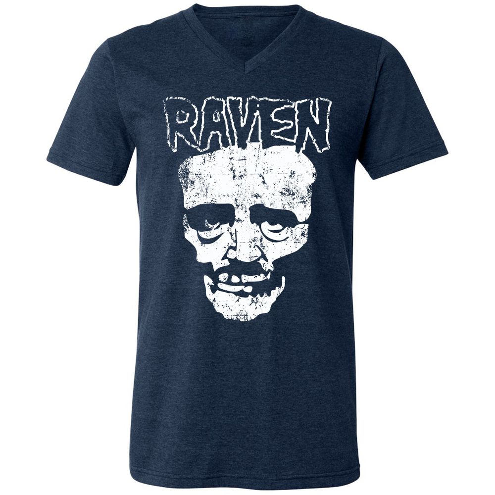 Unisex V-Neck T-Shirt - VULVSWAK - Heather Navy - 15