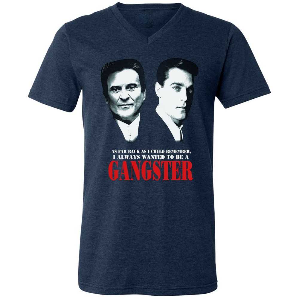 Unisex V-Neck T-Shirt - NXAVA7EM - Heather Navy - 15