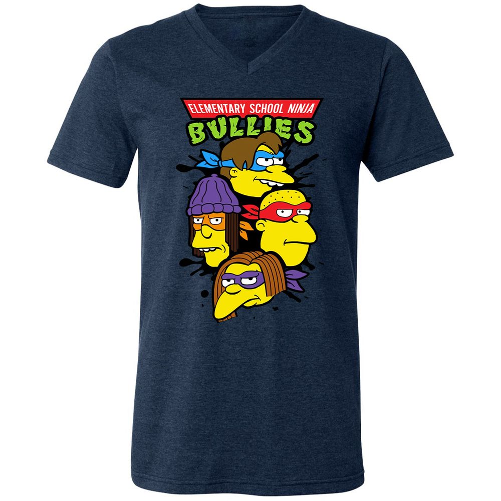 Unisex V-Neck T-Shirt - RTVPKV9W - Heather Navy - 15