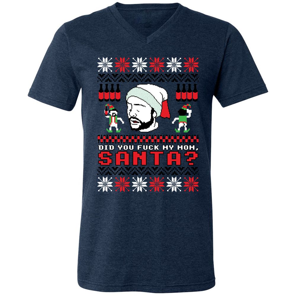Unisex V-Neck T-Shirt - R85VS188 - Heather Navy - 15