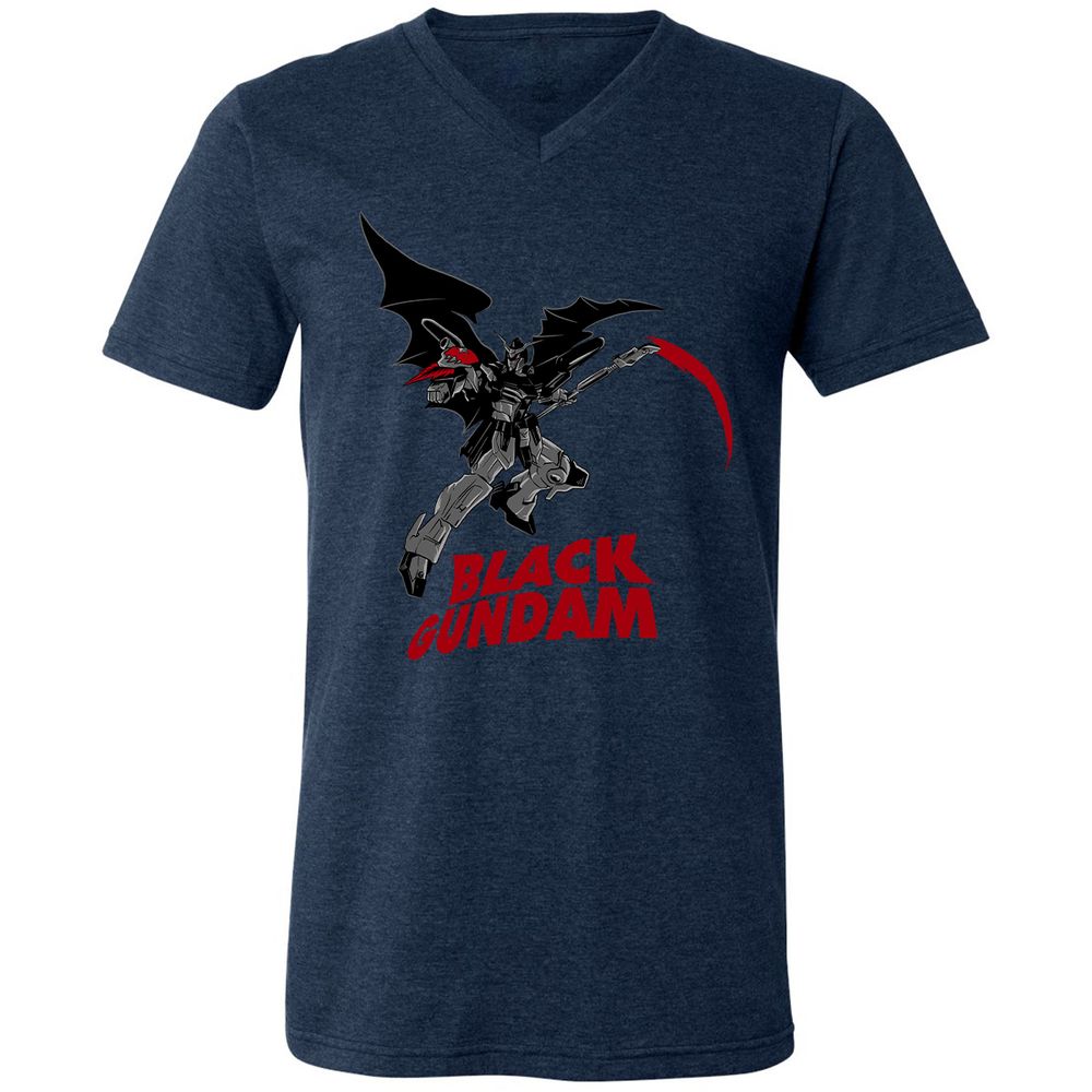 Unisex V-Neck T-Shirt - 1HRLHV6P - Heather Navy - 15