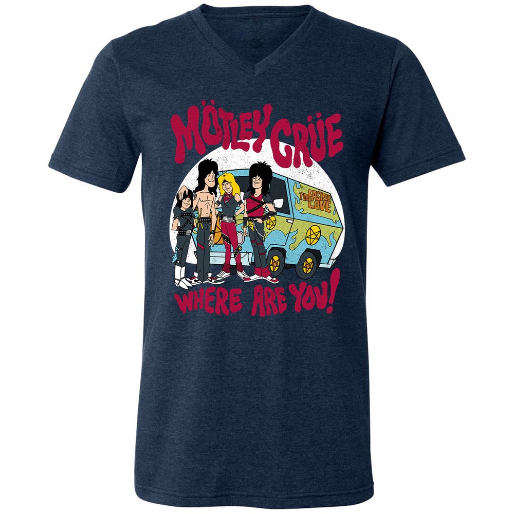 Unisex V-Neck T-Shirt - 33NDJVUP - Heather Navy - 15