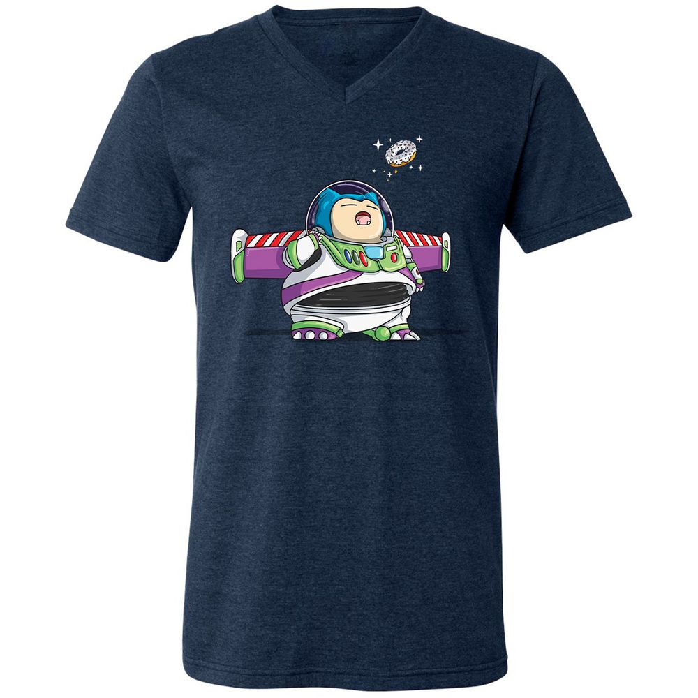 Unisex V-Neck T-Shirt - 7TVS7RMW - Heather Navy - 15