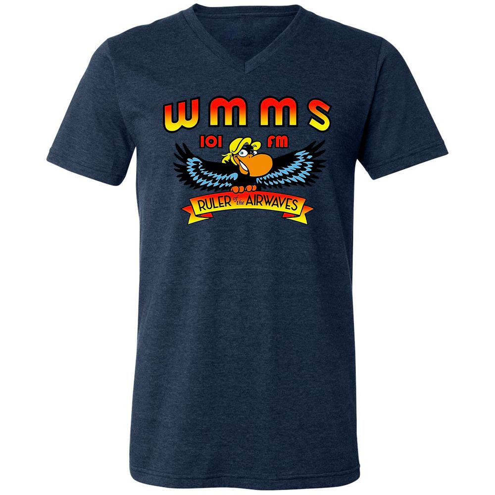 Unisex V-Neck T-Shirt - 8TV2HX64 - Heather Navy - 15