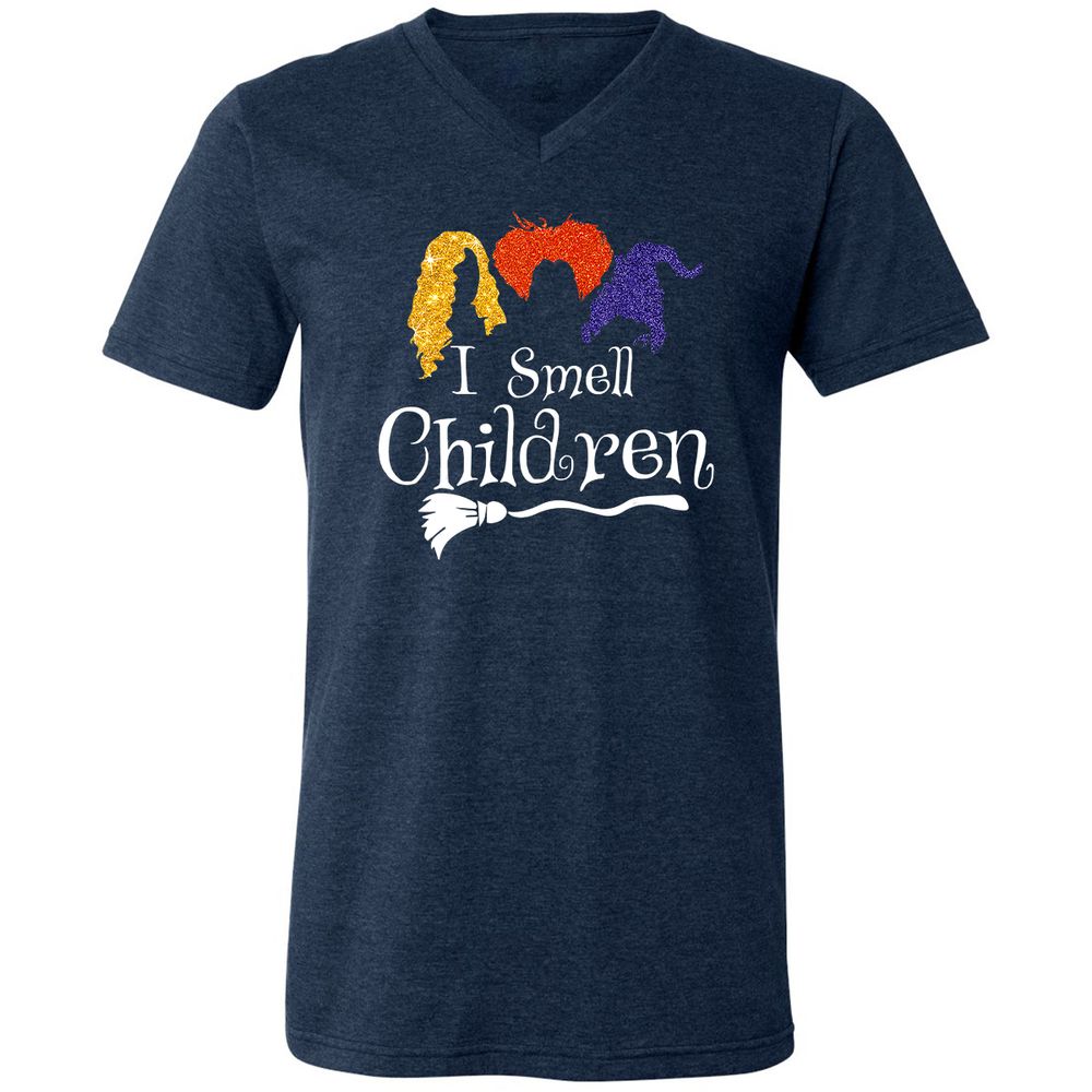 Unisex V-Neck T-Shirt - MFDF78UX - Heather Navy - 15