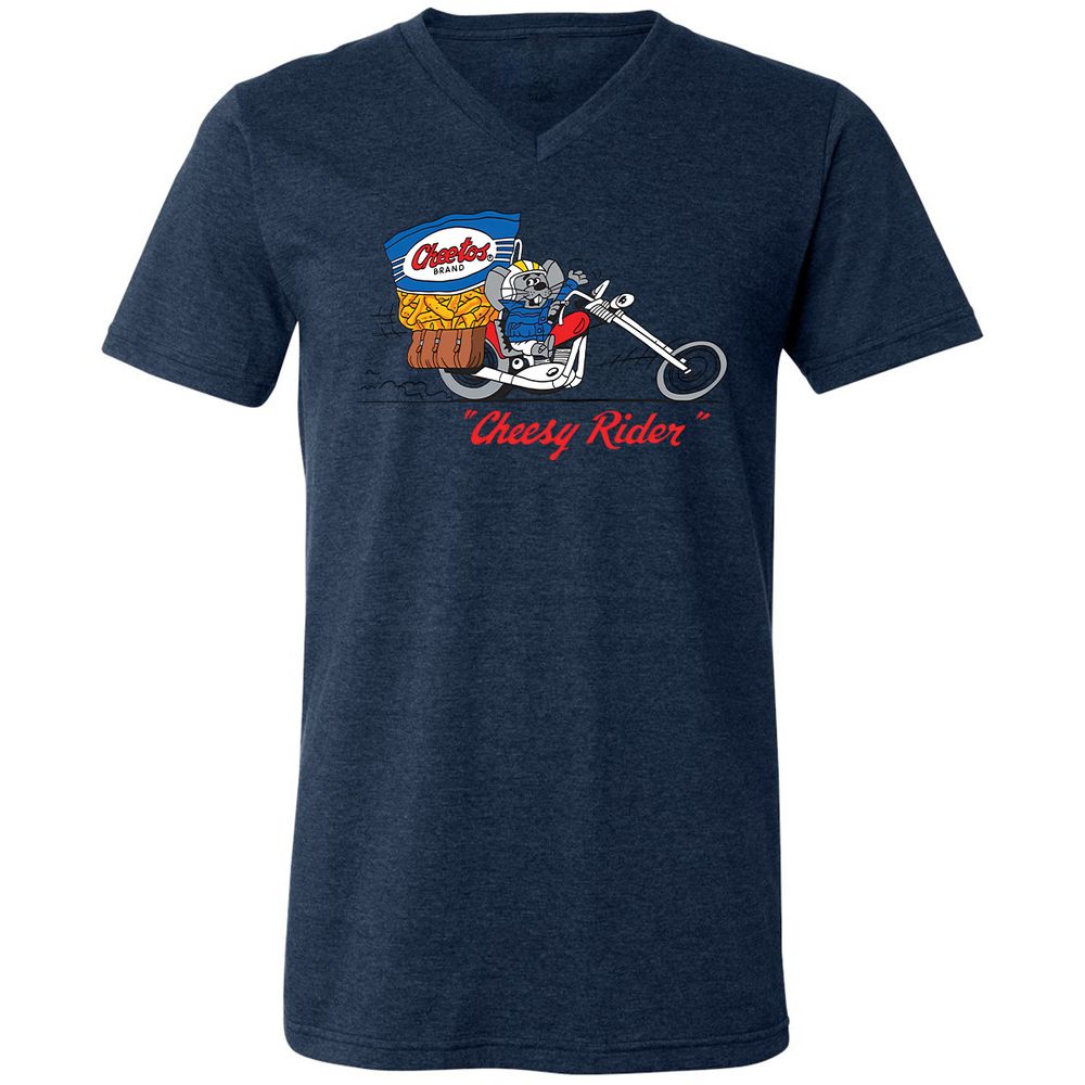 Unisex V-Neck T-Shirt - DQSQHPXT - Heather Navy - 15