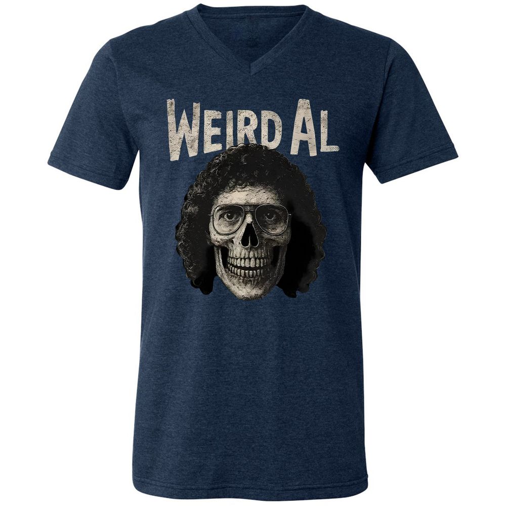 Unisex V-Neck T-Shirt - CL8LVT96 - Heather Navy - 15