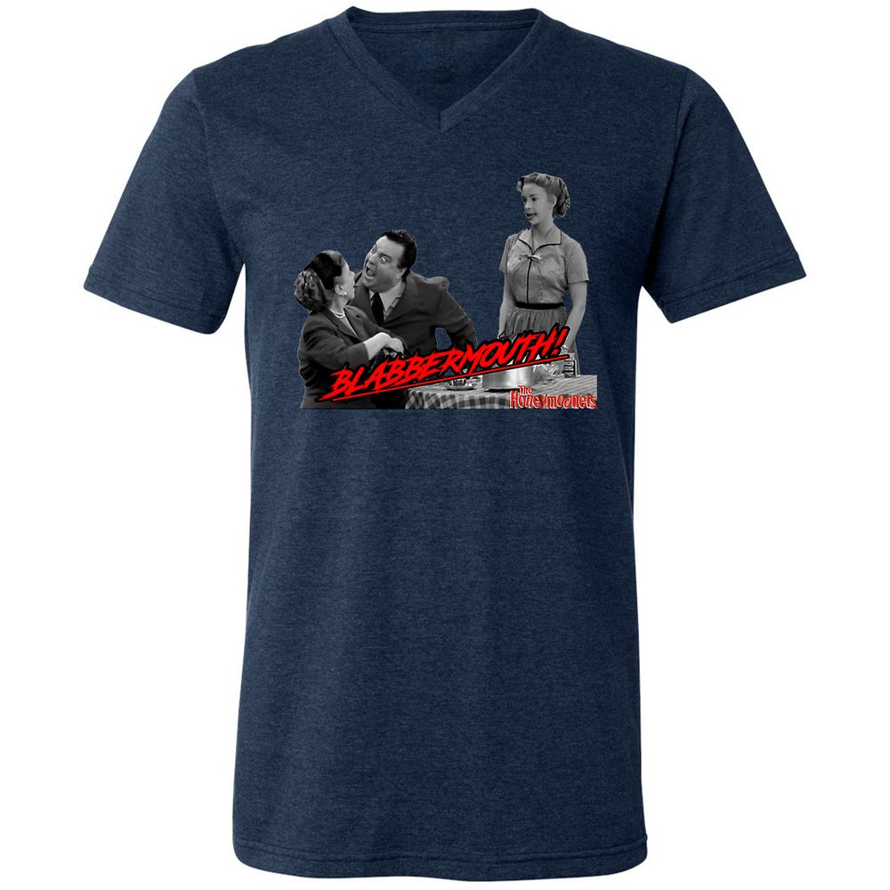 Unisex V-Neck T-Shirt - SEV29JN2 - Heather Navy - 15