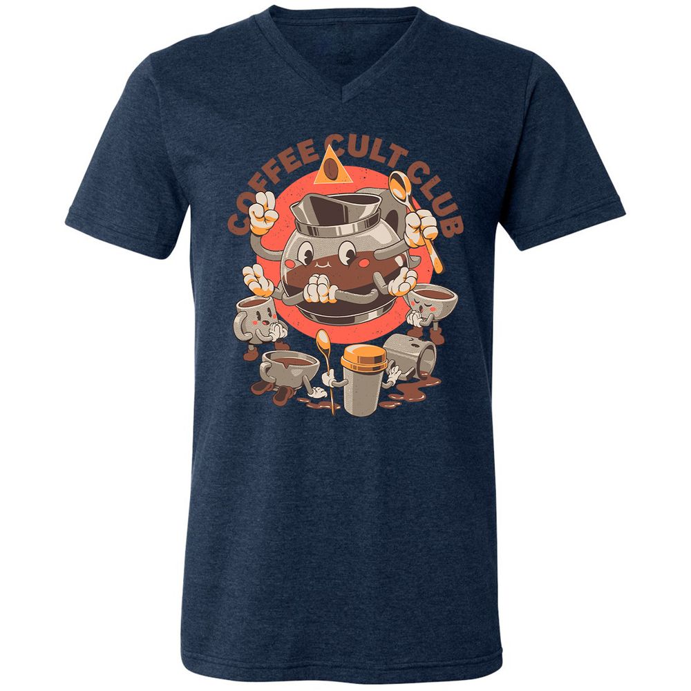 Unisex V-Neck T-Shirt - SFE62U3T - Heather Navy - 15