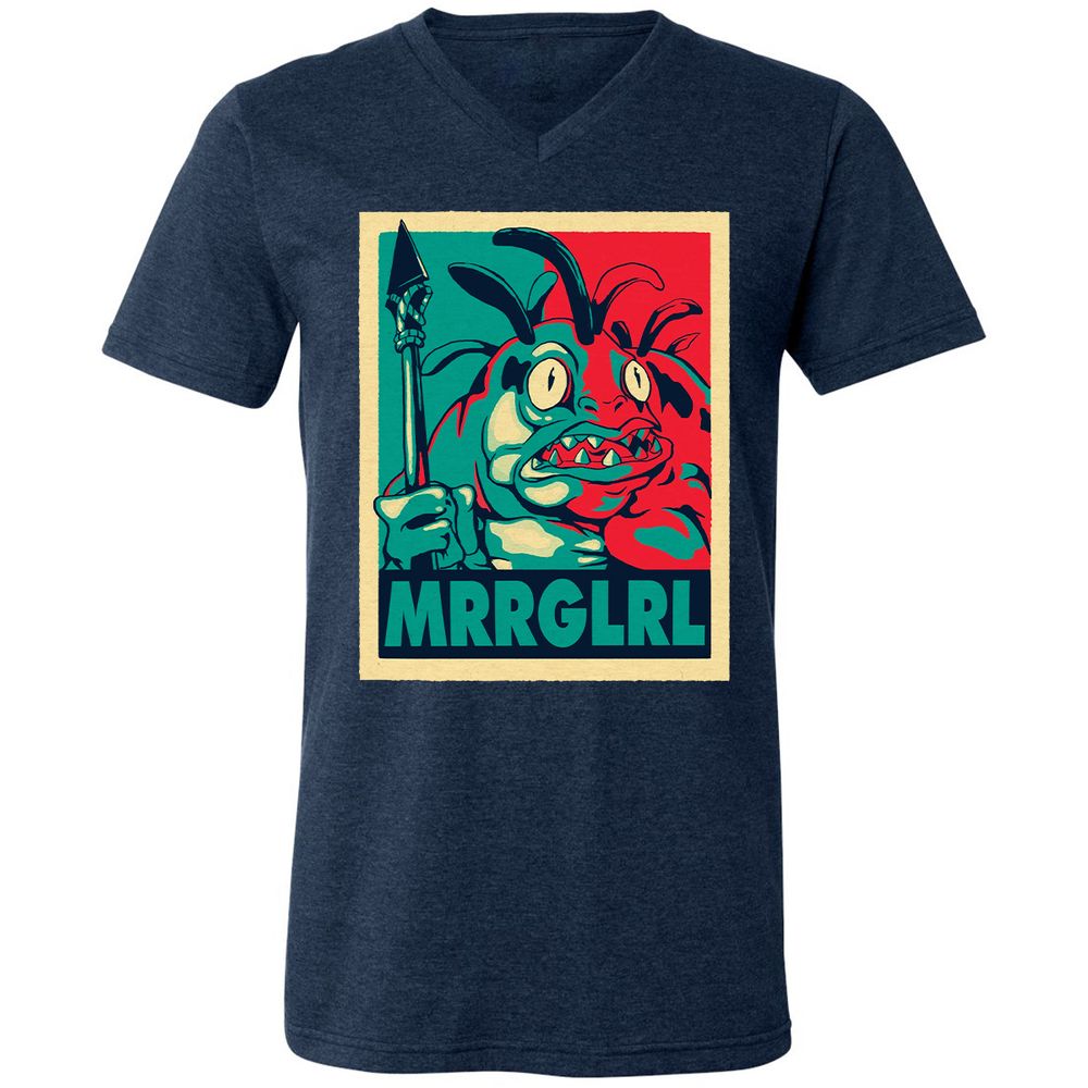 Unisex V-Neck T-Shirt - H11TVNMK - Heather Navy - 15