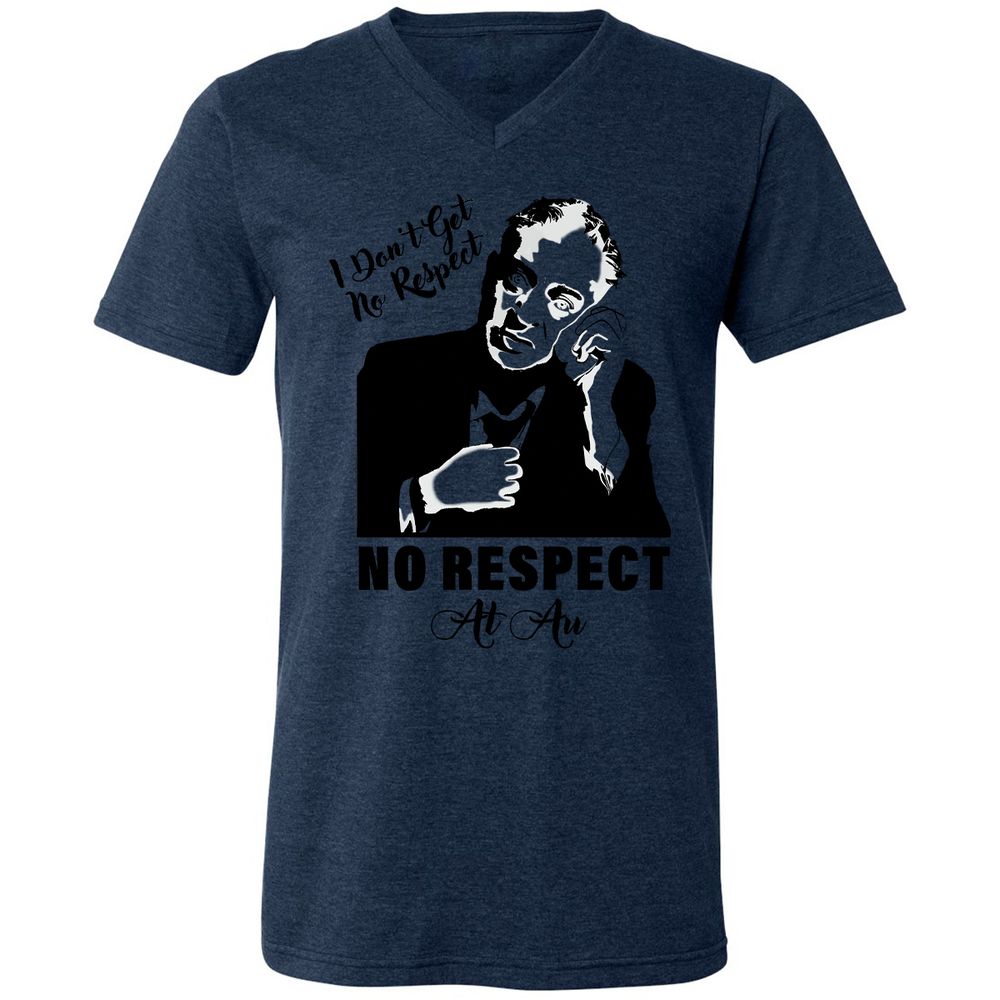 Unisex V-Neck T-Shirt - CRQJ9GZ1 - Heather Navy - 15