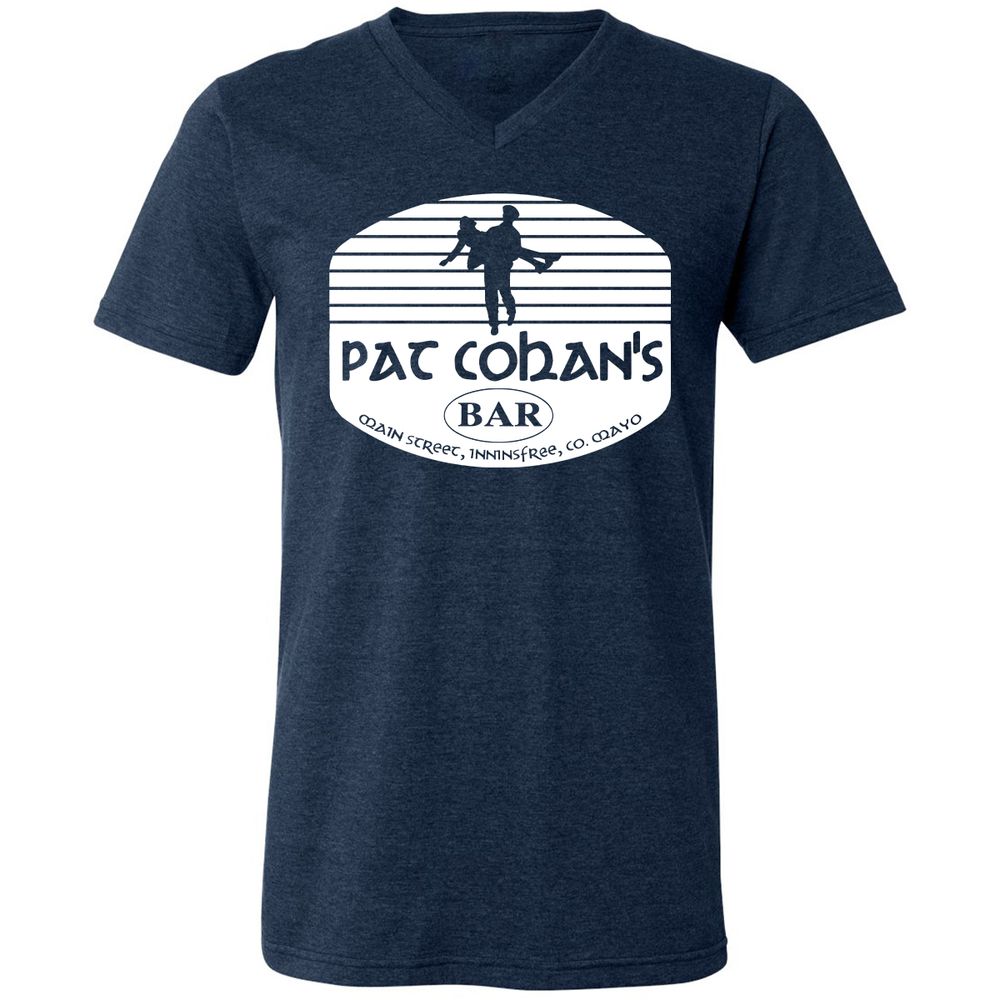 Unisex V-Neck T-Shirt - VPGAAQRZ - Heather Navy - 15