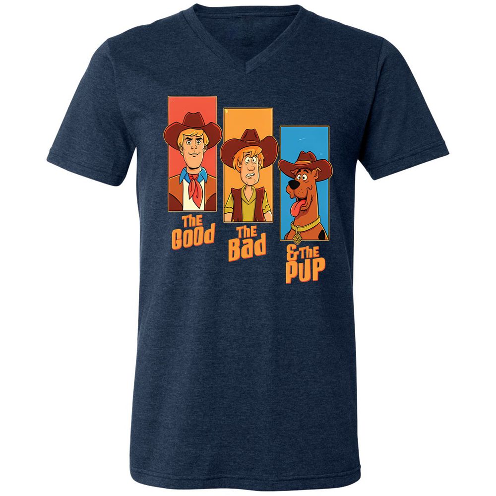 Unisex V-Neck T-Shirt - VZG9VJ8A - Heather Navy - 15