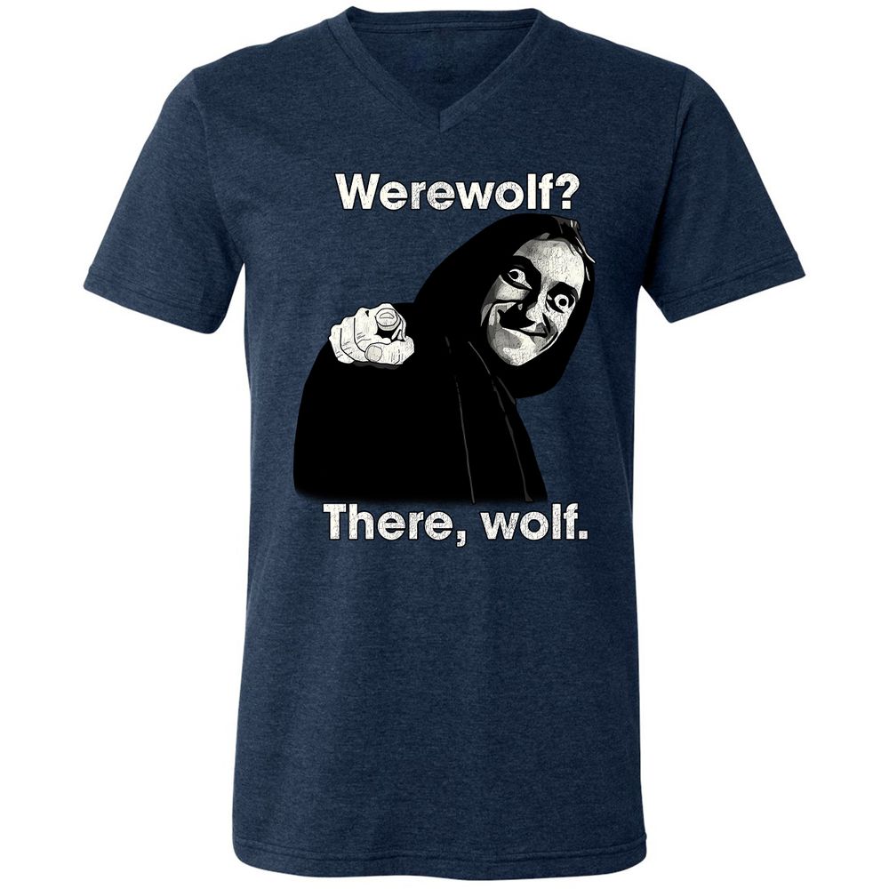 Unisex V-Neck T-Shirt - XG3TZREL - Heather Navy - 15