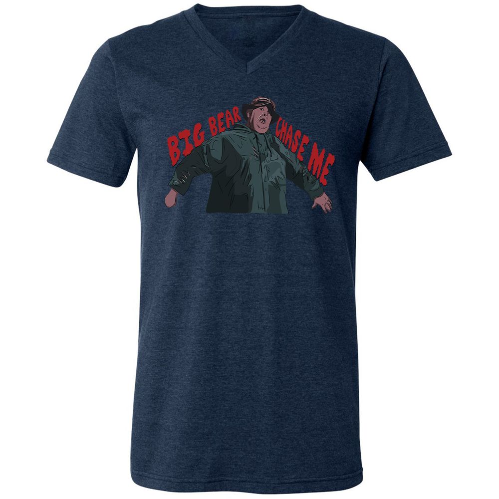 Unisex V-Neck T-Shirt - KVU79UR3 - Heather Navy - 15