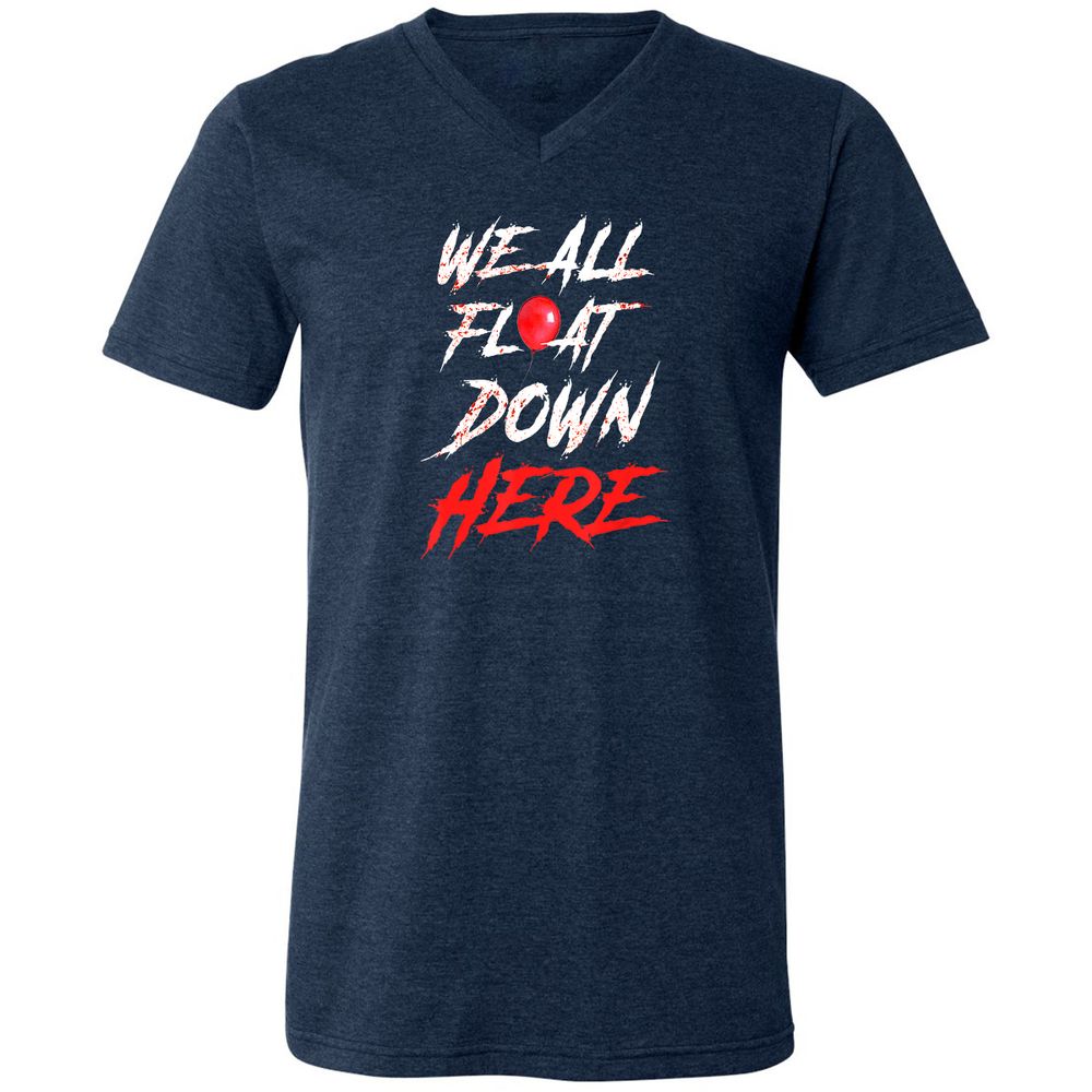 Unisex V-Neck T-Shirt - M4JK839S - Heather Navy - 15