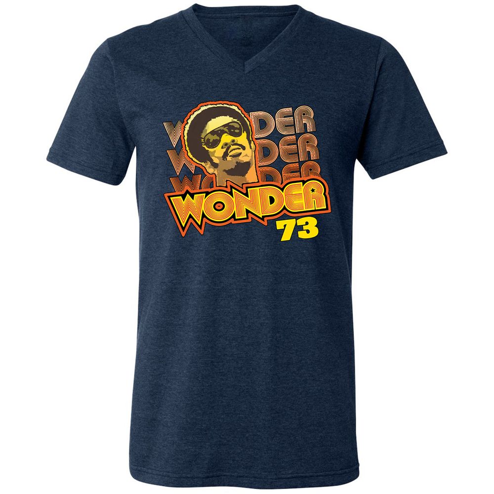 Unisex V-Neck T-Shirt - 9AJ3TCNM - Heather Navy - 15