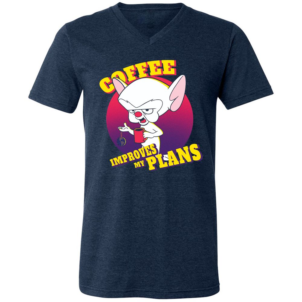 Unisex V-Neck T-Shirt - FXM2ZJJL - Heather Navy - 15