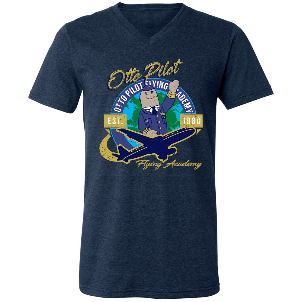 Unisex V-Neck T-Shirt - SV6BBU42 - Heather Navy - 15