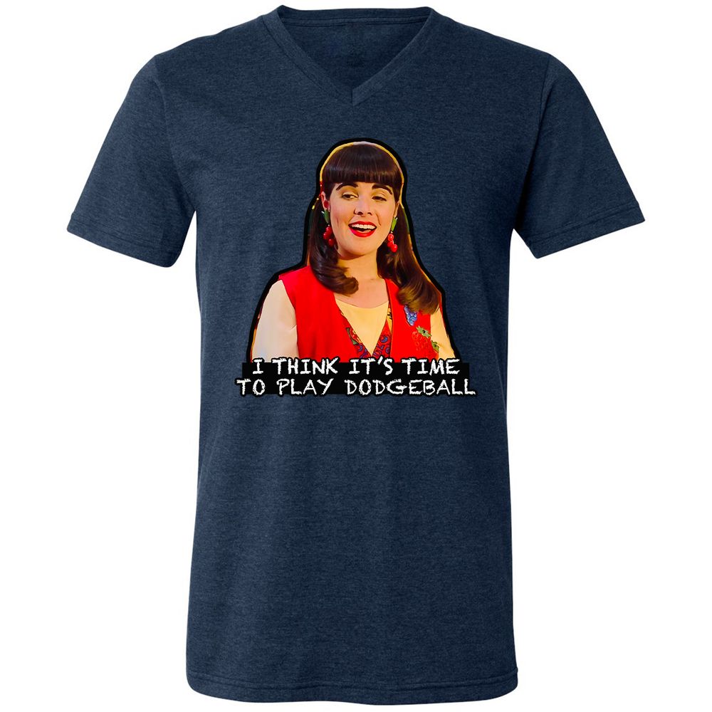 Unisex V-Neck T-Shirt - CNMR5UGP - Heather Navy - 15