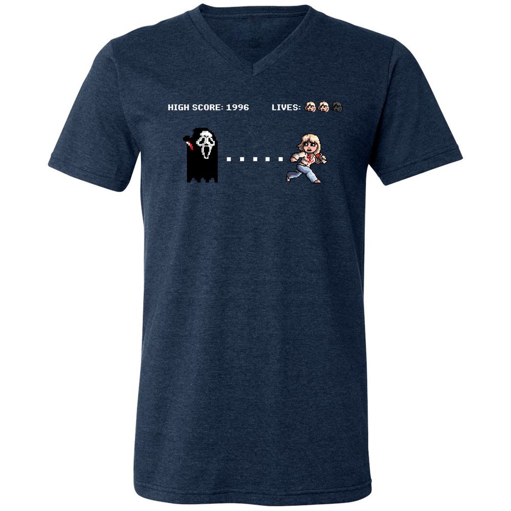 Unisex V-Neck T-Shirt - 24FBLSN4 - Heather Navy - 15