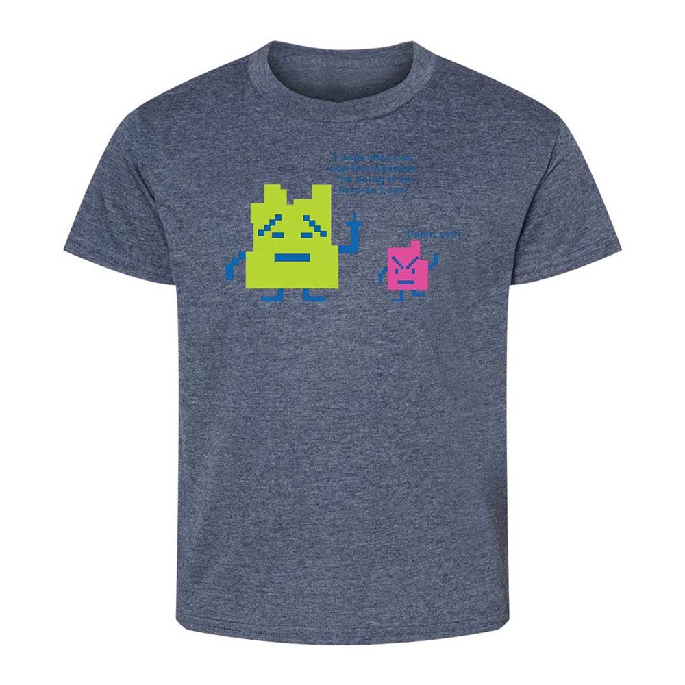 Kids T-Shirt - QM8JEJGX - Heather Navy - 15