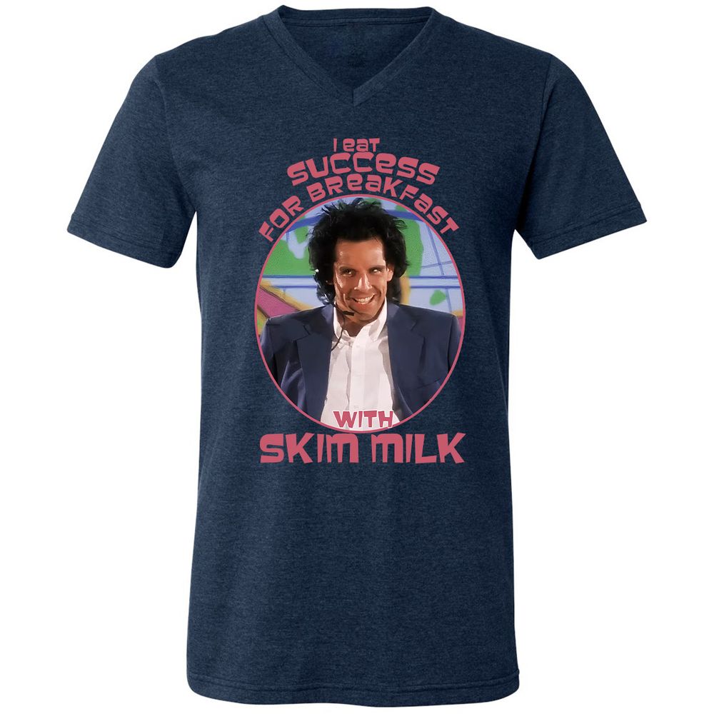Unisex V-Neck T-Shirt - SY5DG28J - Heather Navy - 15