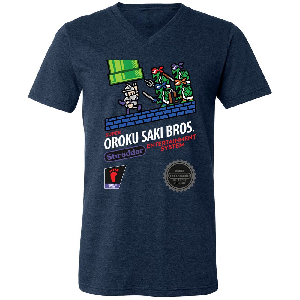 Unisex V-Neck T-Shirt - GQ11JWZG - Heather Navy - 15