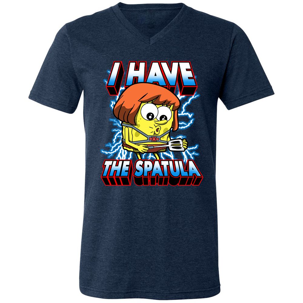 Unisex V-Neck T-Shirt - W44GA4GB - Heather Navy - 15