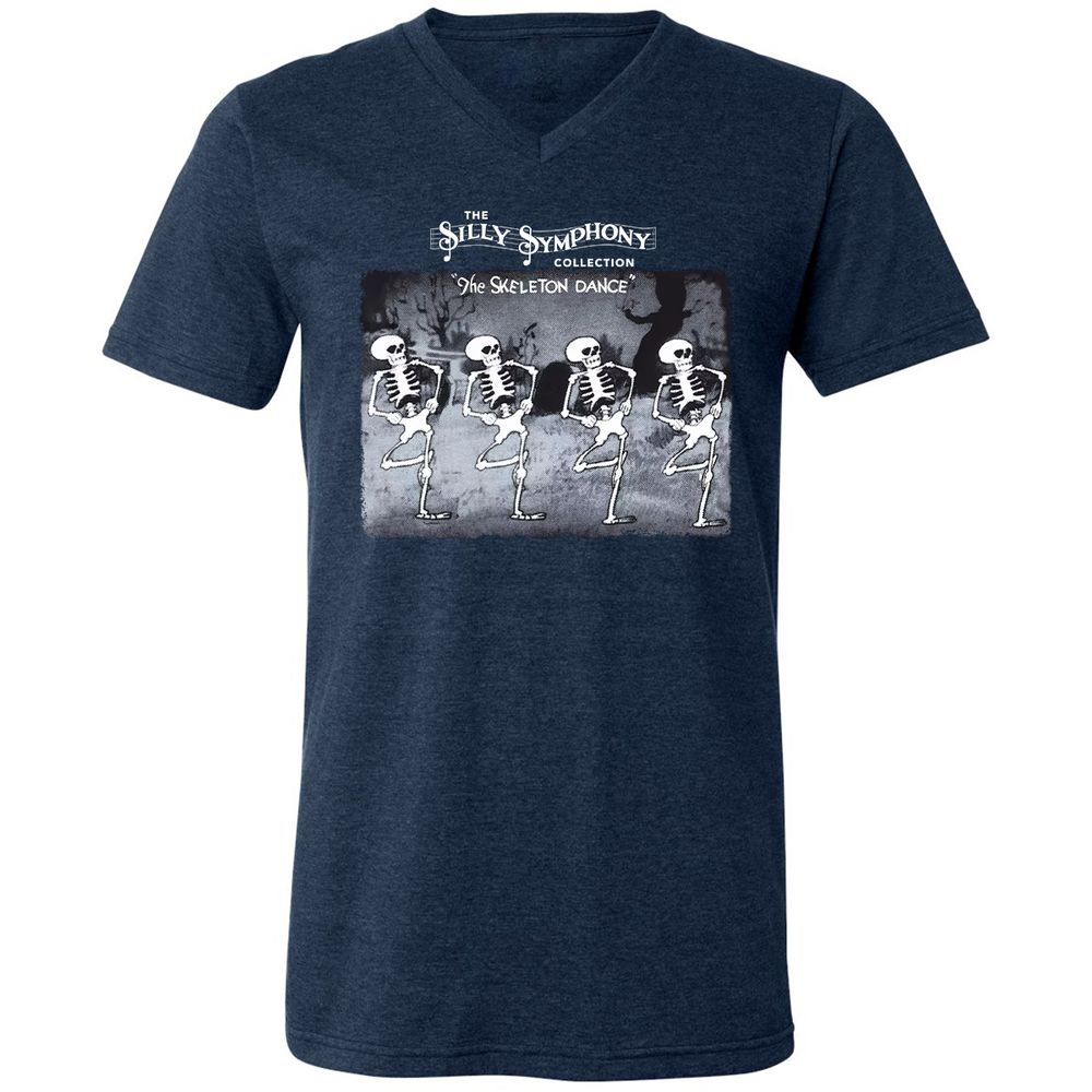 Unisex V-Neck T-Shirt - PZZUQTHR - Heather Navy - 15