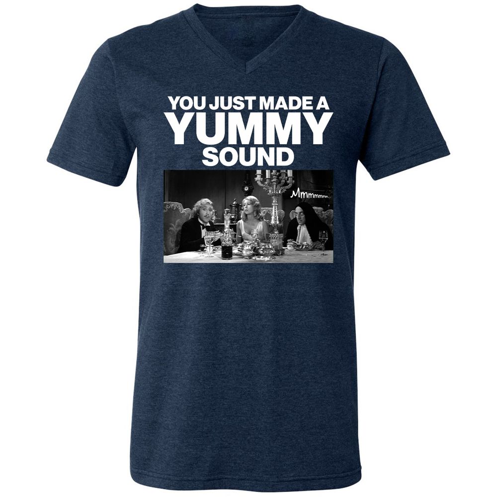 Unisex V-Neck T-Shirt - KBRFFSBV - Heather Navy - 15
