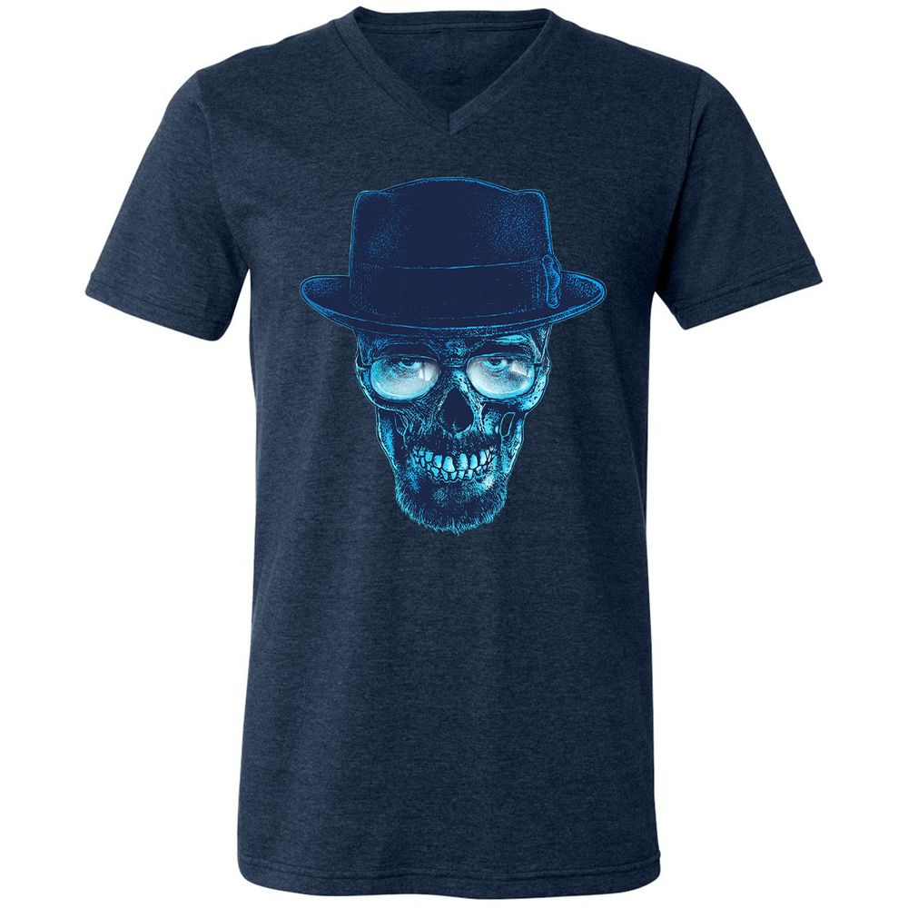 Unisex V-Neck T-Shirt - CBBU8THV - Heather Navy - 15