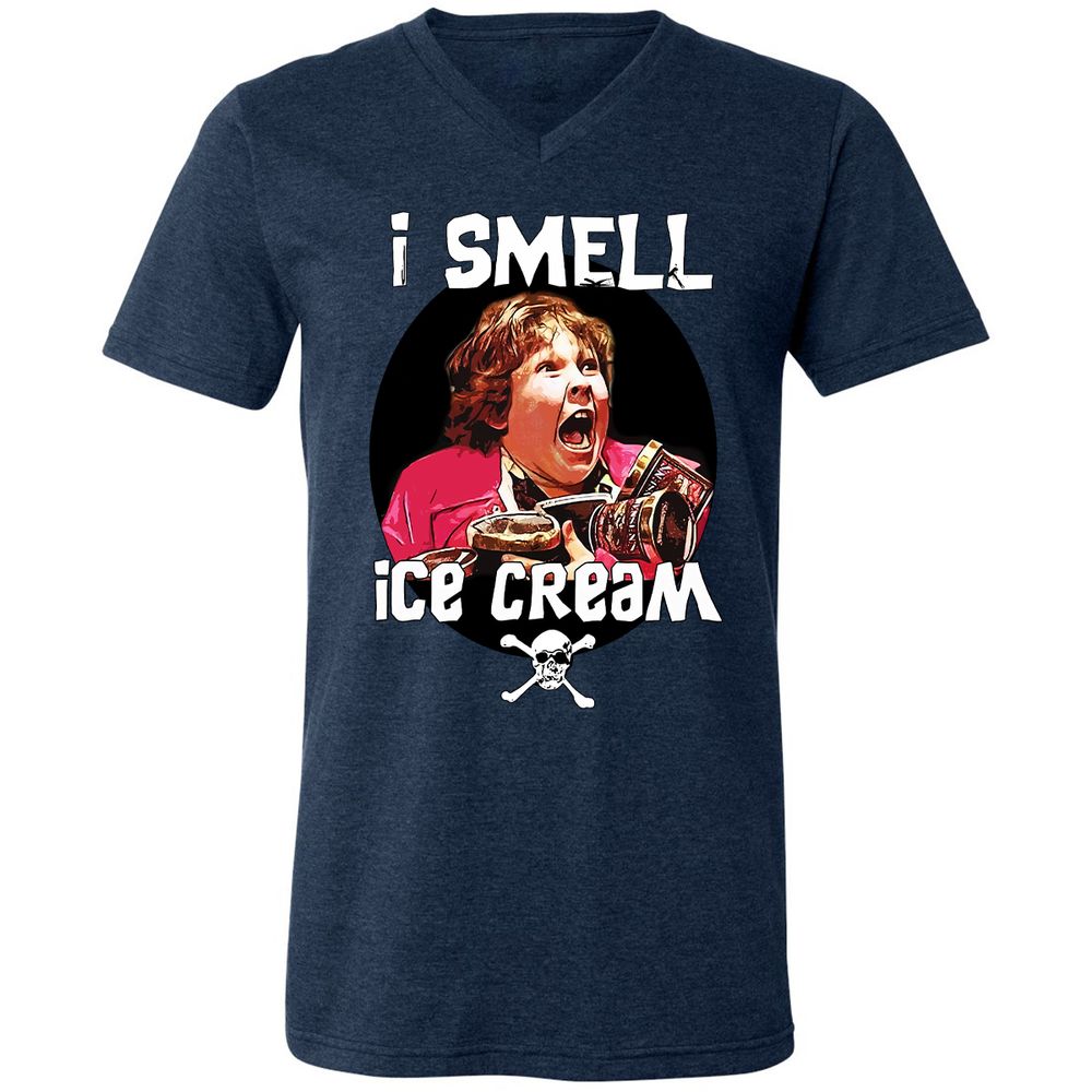 Unisex V-Neck T-Shirt - W488UG2D - Heather Navy - 15