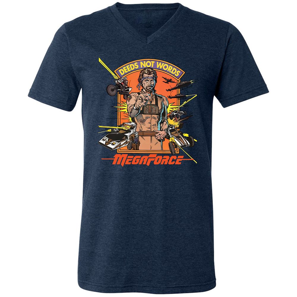Unisex V-Neck T-Shirt - 5SYHEMW9 - Heather Navy - 15