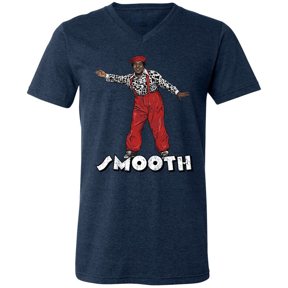 Unisex V-Neck T-Shirt - K9KZVMKX - Heather Navy - 15
