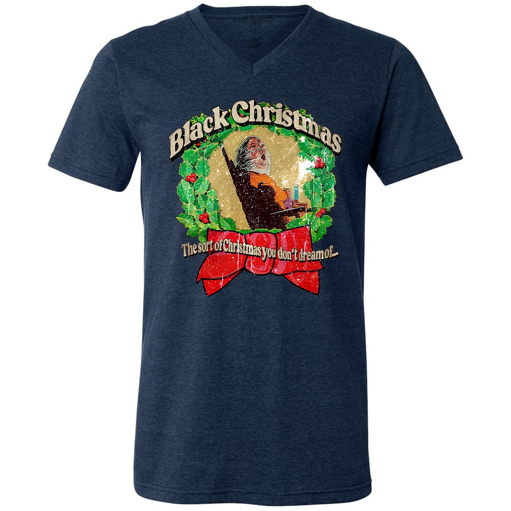 Unisex V-Neck T-Shirt - FBB182PE - Heather Navy - 15
