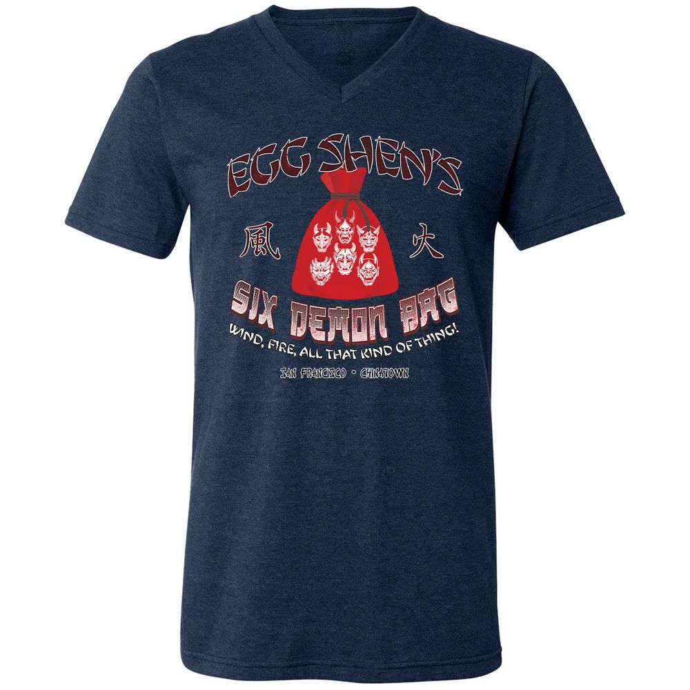 Unisex V-Neck T-Shirt - MVP3UF81 - Heather Navy - 15