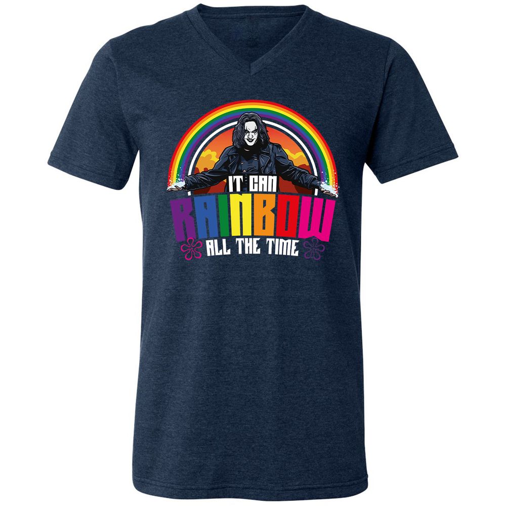 Unisex V-Neck T-Shirt - SPNV65ZJ - Heather Navy - 15