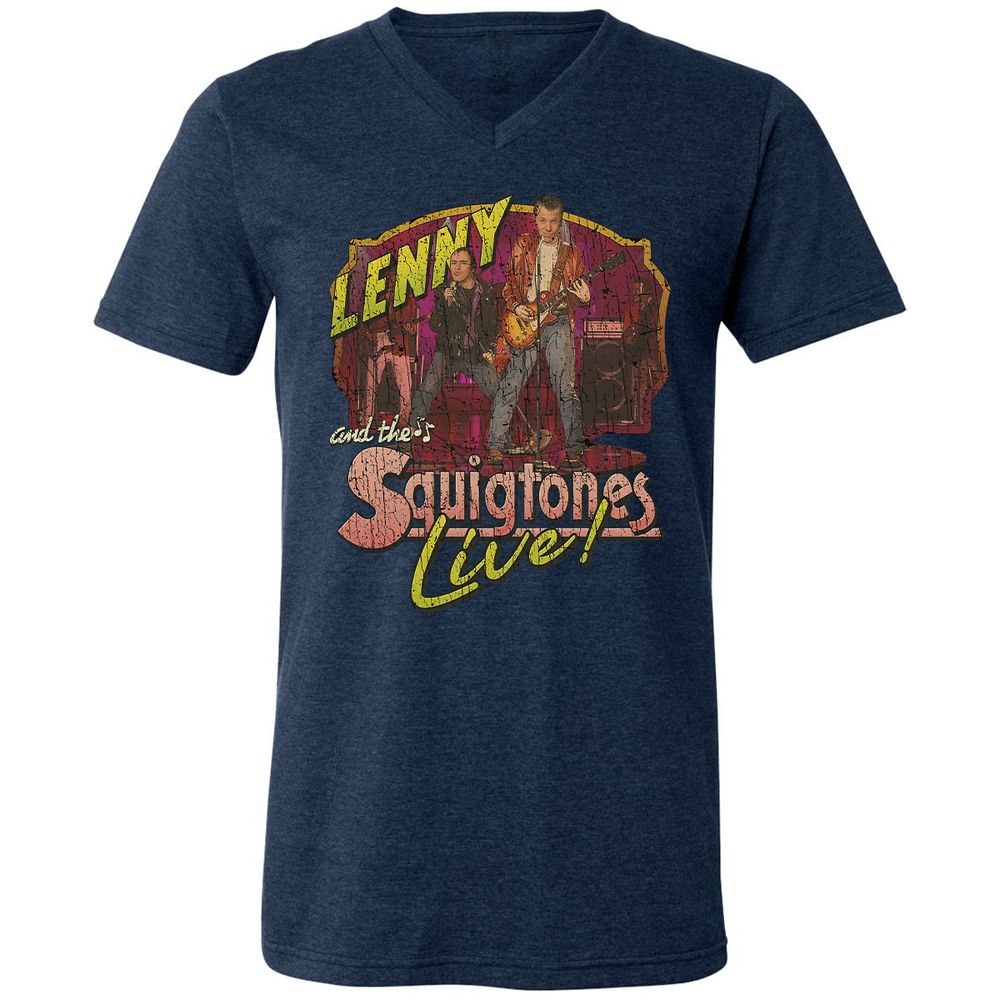 Unisex V-Neck T-Shirt - NHA53SFR - Heather Navy - 15
