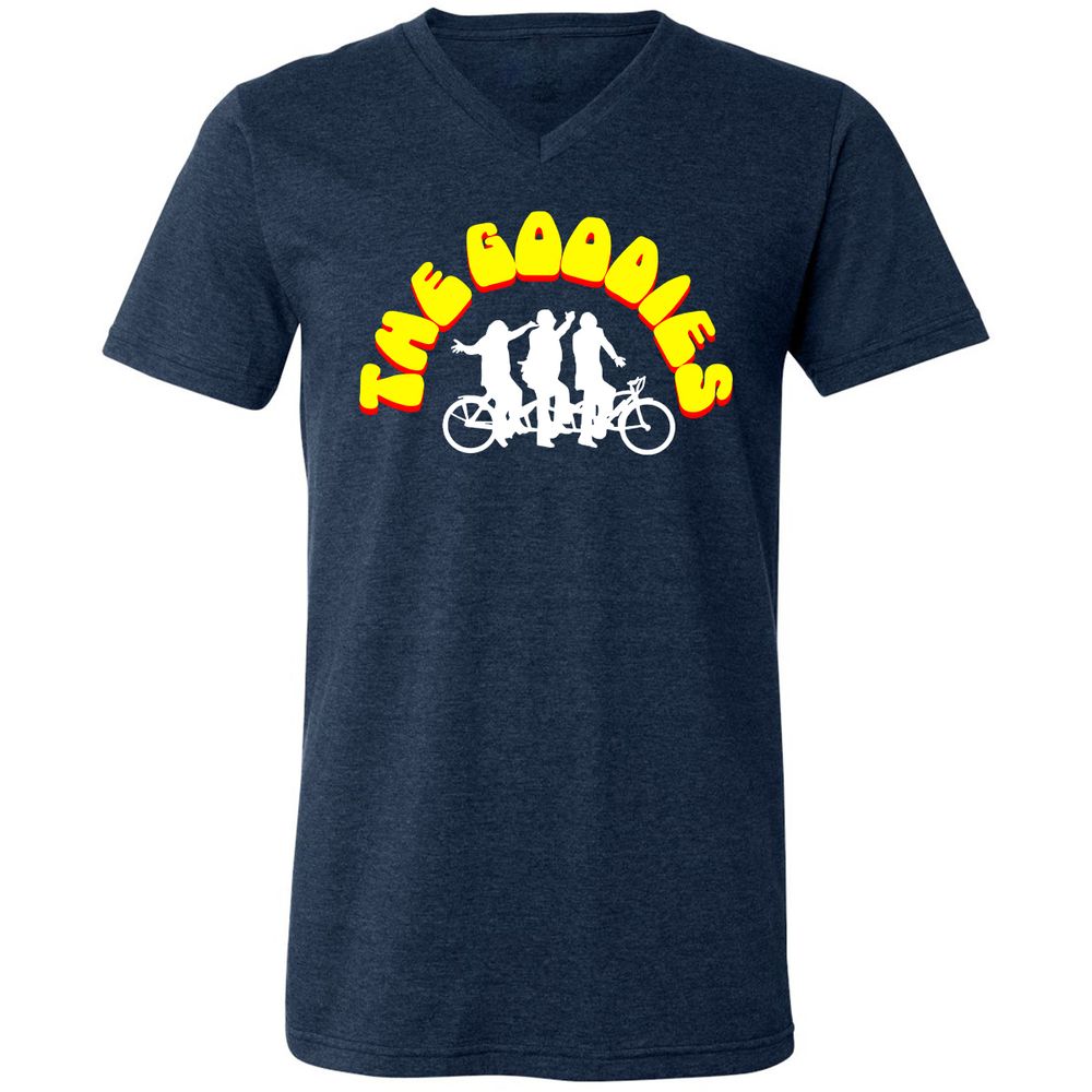 Unisex V-Neck T-Shirt - EME7BNMU - Heather Navy - 15
