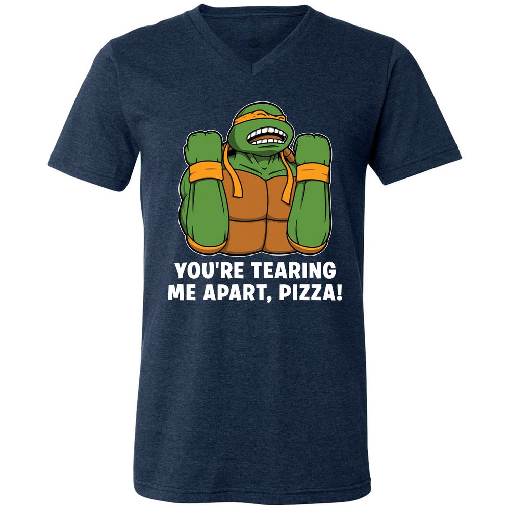 Unisex V-Neck T-Shirt - ABP2TZF6 - Heather Navy - 15