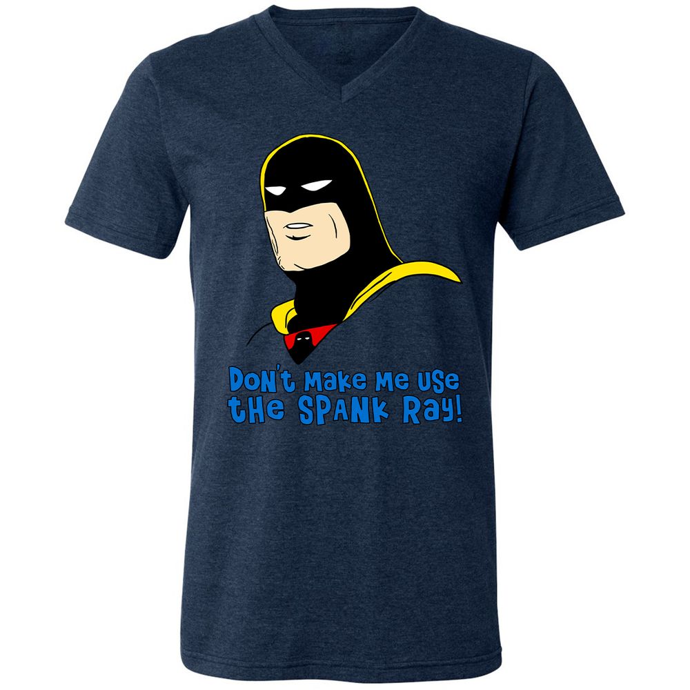 Unisex V-Neck T-Shirt - 627JNRCQ - Heather Navy - 15