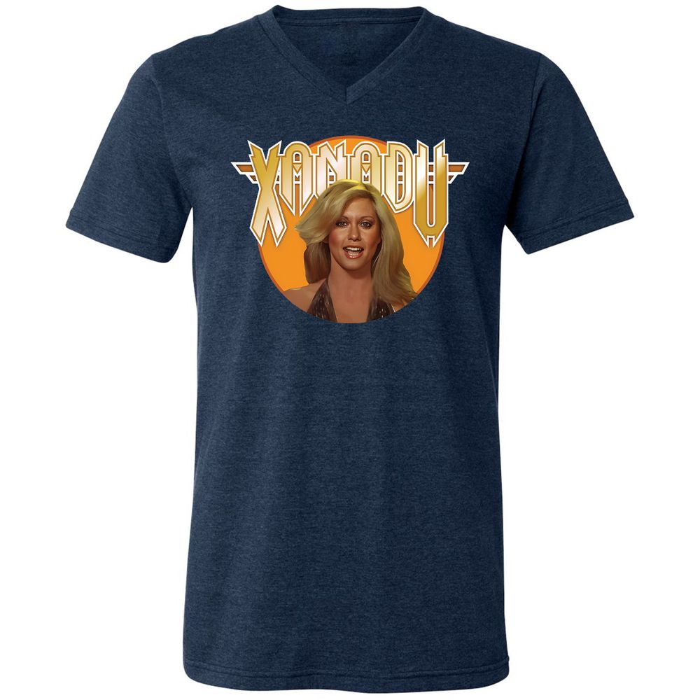 Unisex V-Neck T-Shirt - EYVXMJ4U - Heather Navy - 15